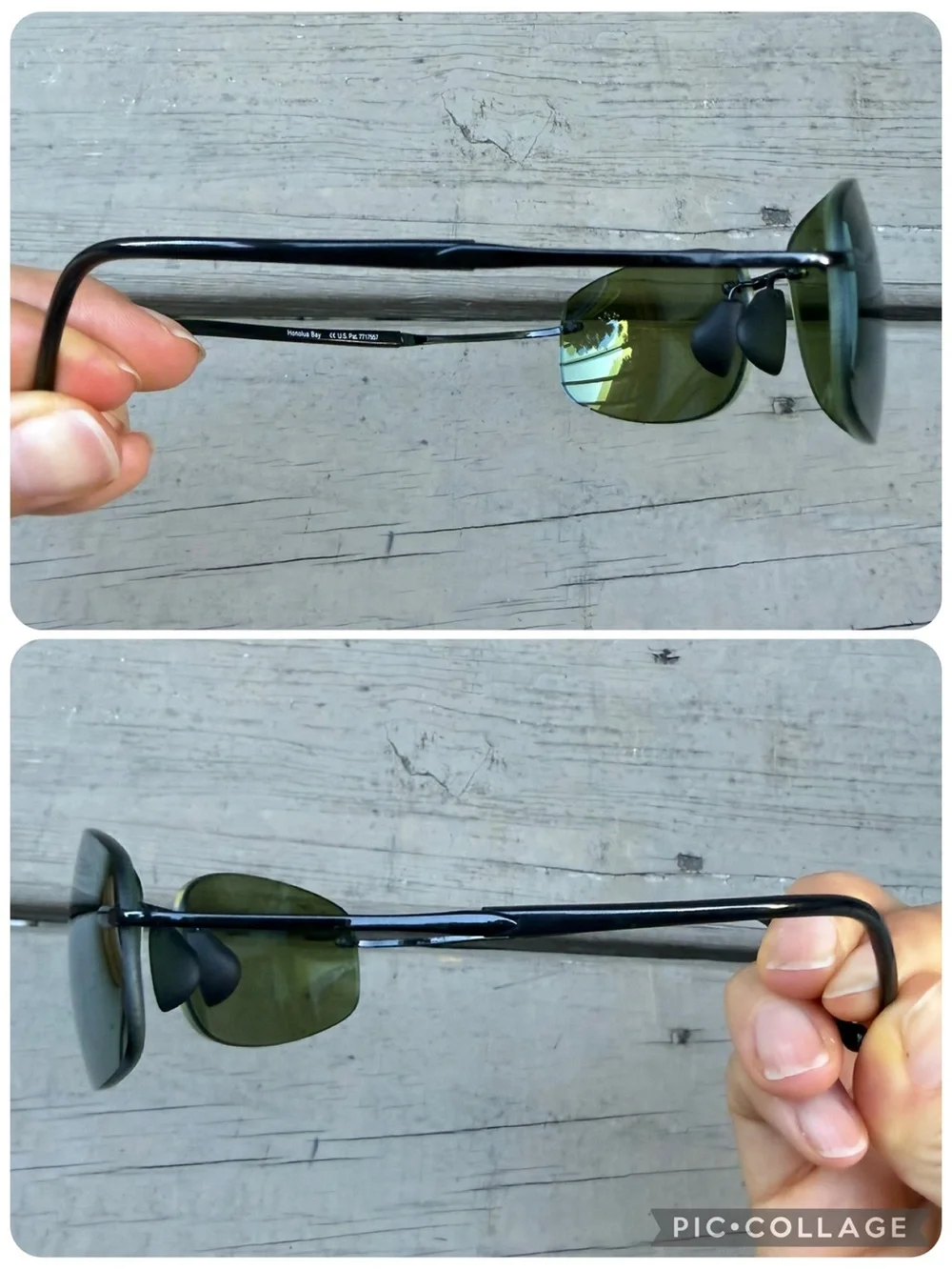 Maui Jim Honolua Bay MJ-516-02 rimless polarized sunglasses